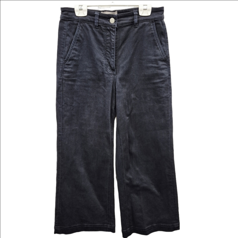 Everlane The Wide Leg Crop Pant Navy